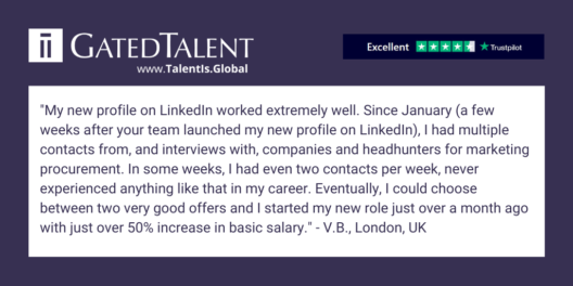 Trustpilot review for GatedTalent